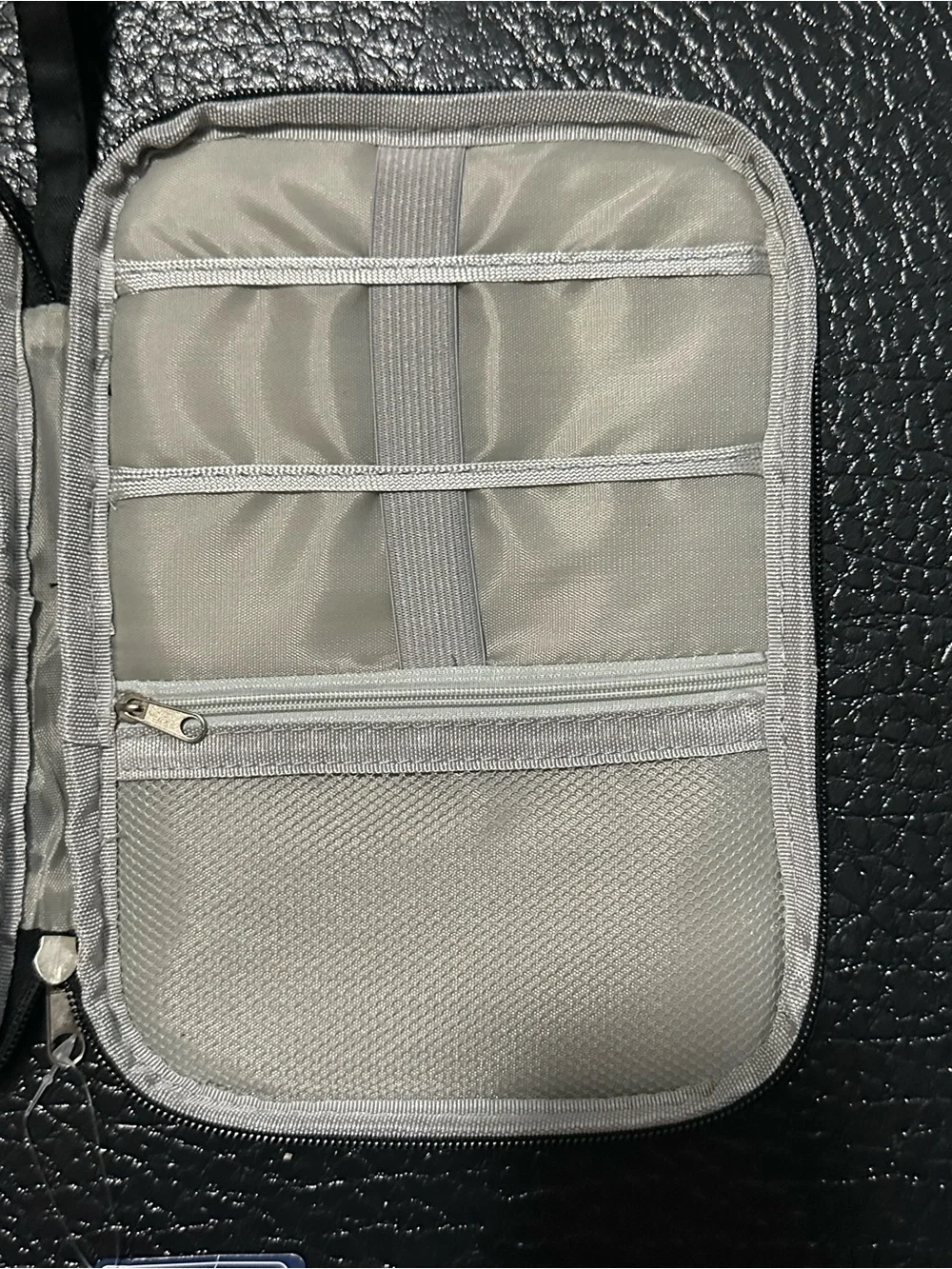 Portable Travel Tech Organizer Pouch – Black